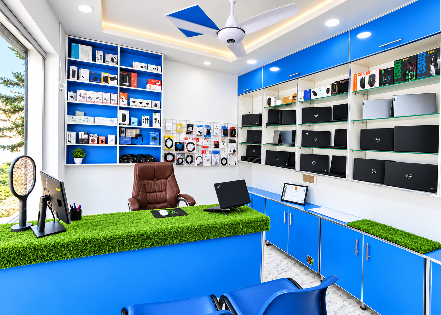 Pakistan Business laptop and accessories store interior in Wah Cantt